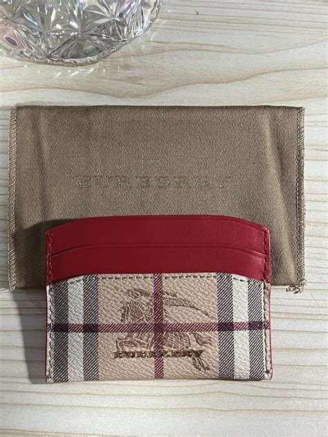 authentic burberry card holder wallet.